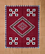Maroon Sambalpuri Handwoven Cotton Single Bed Sheet SMCBED1310