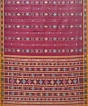 Sambalpuri Handwoven Single Ikat Saree | Maroon