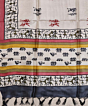 Beige Black Handwoven Tussar Silk Dupatta SFTDUP1396