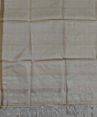 Beige Black Handwoven Tussar Silk Dupatta SFTDUP1406