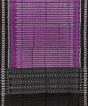 Purple Black Sambalpuri Handwoven Single Ikat Cotton Dupatta SFCDUP1444