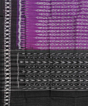 Purple Black Sambalpuri Handwoven Single Ikat Cotton Dupatta SFCDUP1444