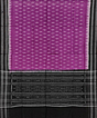 Purple Black Sambalpuri Handwoven Single Ikat Cotton Dupatta SFCDUP1449