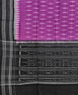 Purple Black Sambalpuri Handwoven Single Ikat Cotton Dupatta SFCDUP1449