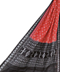 Rust Black Sambalpuri Handwoven Single Ikat Cotton Dupatta SFCDUP1451