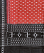 Rust Black Sambalpuri Handwoven Single Ikat Cotton Dupatta SFCDUP1451