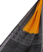 Yellow Black Sambalpuri Handwoven Single Ikat Cotton Dupatta SFCDUP1470          