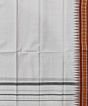 Sambalpuri Handwoven Cotton Gamcha | White
