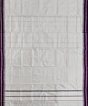 White Purple Sambalpuri Handwoven Silk Dhoti Gamuchha SFSJOD1587