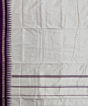 White Purple Sambalpuri Handwoven Silk Dhoti Gamuchha SFSJOD1587