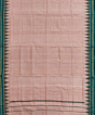 Beige Green Sambalpuri Handwoven Ikat Cotton Dhoti Gamuchha SFSJOD1600