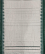 White Green Sambalpuri Handwoven Ikat Cotton Joda SFSJOD1601