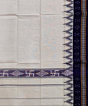 White Blue Sambalpuri Handwoven Cotton Gamuchha SFCGAM1748