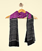 Purple Black Sambalpuri Handwoven Single Ikat Cotton Dupatta SFCDUP176A