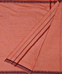 Orange Sambalpuri Handwoven Cotton Dhoti Gamuchha SFSJOD2046