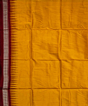 Yellow Maroon Sambalpuri Handwoven Silk Dhoti Gamuchha SFSJOD2066