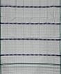 White Blue Sambalpuri Handwoven Cotton Lungi SFCLUN2090