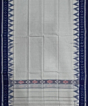Offwhite Blue Sambalpuri Handwoven Cotton Gamuchha SFCGAM2114