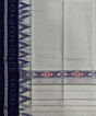 Offwhite Blue Sambalpuri Handwoven Cotton Gamuchha SFCGAM2114