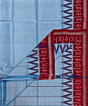 Skyblue Maroon Sambalpuri Handwoven Cotton Gamuchha SFCGAM2115