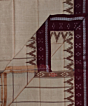 Beige Maroon Sambalpuri Handwoven Cotton Gamuchha SFCGAM2116