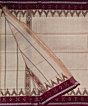 Beige Maroon Sambalpuri Handwoven Cotton Gamuchha SFCGAM2116