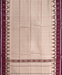 Beige Maroon Sambalpuri Handwoven Cotton Gamuchha SFCGAM2116