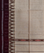 Beige Maroon Sambalpuri Handwoven Cotton Gamuchha SFCGAM2116
