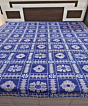 Blue Sambalpuri Handwoven Cotton Double Bed Sheet SMCBED2124