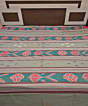 Olive Sambalpuri Handwoven Cotton Double Bed Sheet SMCBED2126