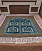 Brown Sambalpuri Handwoven Cotton Double Bed Sheet SMCBED2127