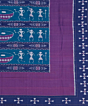 Green Blue Sambalpuri Handwoven Cotton Double Bed Sheet SMCBED2128