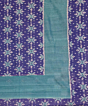 Blue Green Sambalpuri Handwoven Cotton Double Bed Sheet SMCBED2129