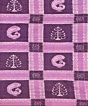 Purple Sambalpuri Handwoven Cotton Double Bed Sheet SMCBED2131