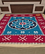 Blue Sambalpuri Handwoven Cotton Double Bed Sheet SMCBED2133
