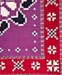 Purple Sambalpuri Handwoven Cotton Double Bed Sheet SMCBED2134