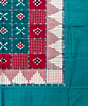 Multicolour Sambalpuri Handwoven Cotton Single Bed Sheet SMCBED2137