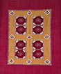 Multicolour Sambalpuri Handwoven Cotton Single Bed Sheet SMCBED2139