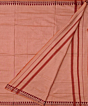 Orange Sambalpuri Handwoven Cotton Dhoti Gamuchha SFSJOD2143