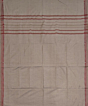 Beige Sambalpuri Handwoven Cotton Dhoti Gamuchha SFSJOD2147