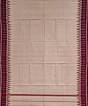 Beige Sambalpuri Handwoven Cotton Dhoti Gamuchha SFSJOD2159