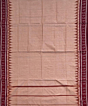 Beige Sambalpuri Handwoven Cotton Dhoti Gamuchha SFSJOD2160