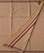 Beige Sambalpuri Handwoven Cotton Dhoti Gamuchha SFSJOD2164