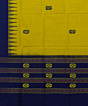 Yellow Black Sambalpuri Handwoven Single Ikat Cotton Dupatta SFCDUP2167