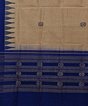 Beige Blue Sambalpuri Handwoven Single Ikat Cotton Dupatta SFCDUP2170