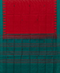 Red Green Sambalpuri Handwoven Single Ikat Cotton Dupatta SFCDUP2172
