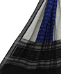 Blue White Sambalpuri Handwoven Single Ikat Cotton Dupatta SFCDUP2179