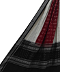 Maroon White Sambalpuri Handwoven Single Ikat Cotton Dupatta SFCDUP2180