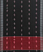 Black Sambalpuri Handwoven Single Ikat Cotton Dupatta SFCDUP2184