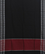 Black Sambalpuri Handwoven Single Ikat Cotton Dupatta SFCDUP2185